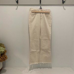Scotch & Soda Cream High Rise Kick Flare Jeans Size 27